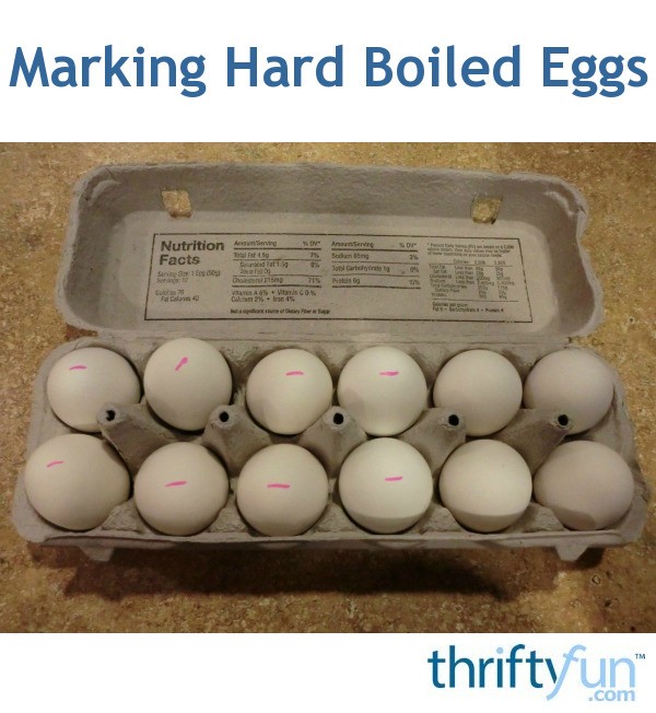 Marking Hard Boiled Eggs ThriftyFun