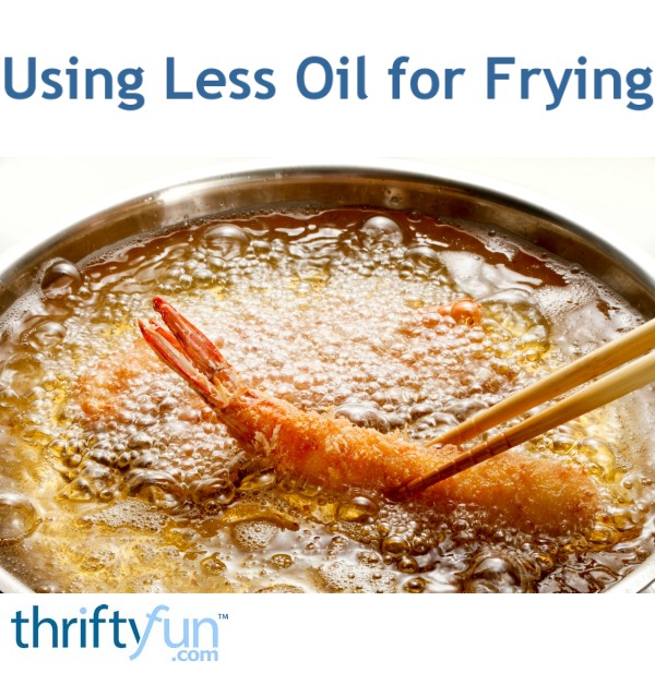 Using Less Oil for Frying ThriftyFun