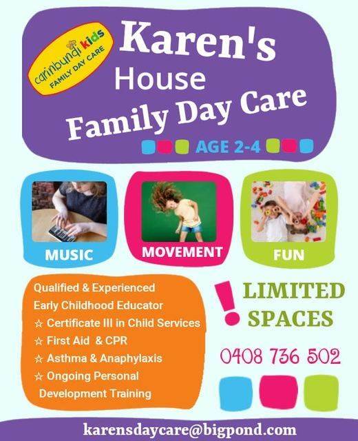 Vacancies at Karen's Family Day Care Enquire on Toddle