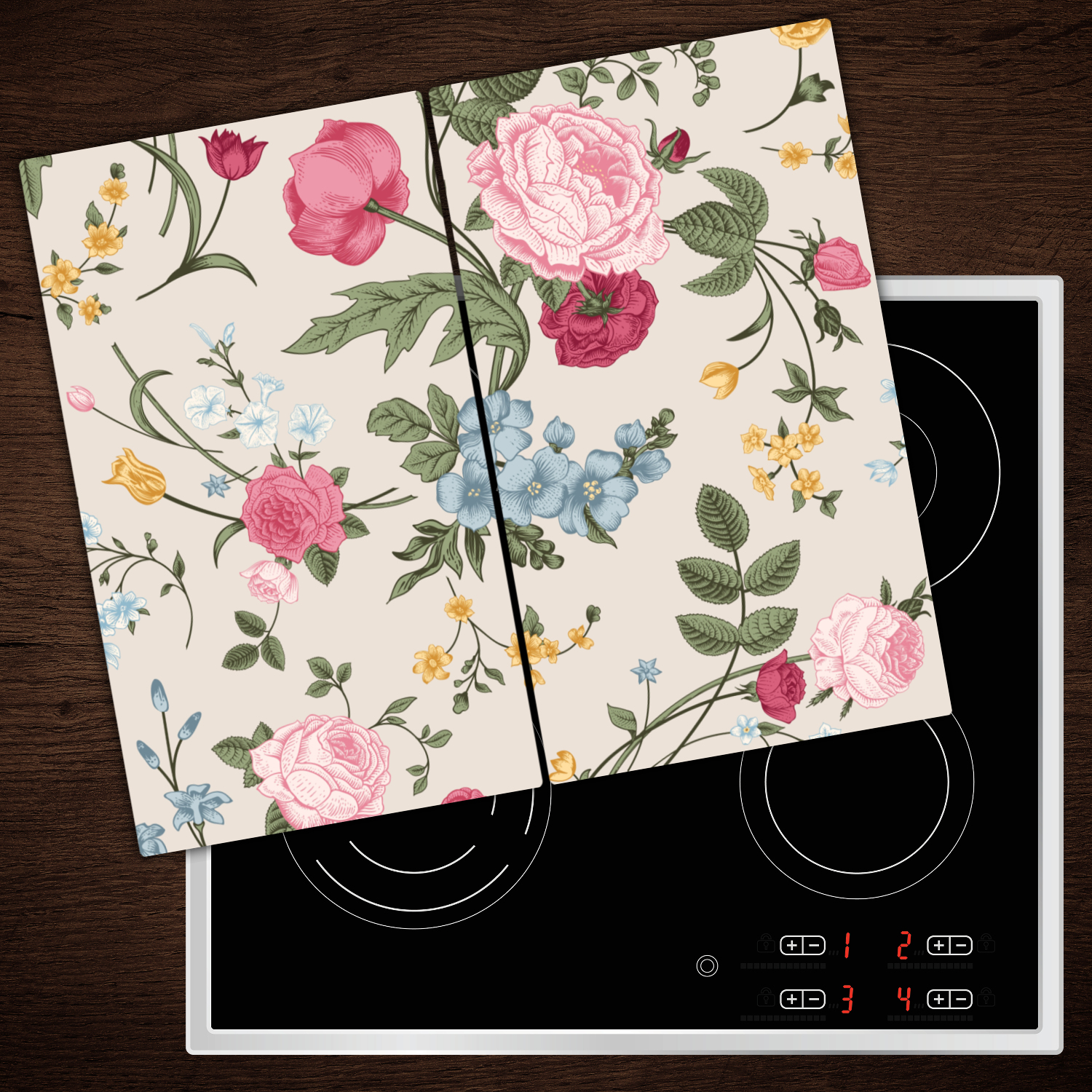 Herdabdeckplatten aus Glas Spritzschutz Bouquet 2x30x52 cm eBay