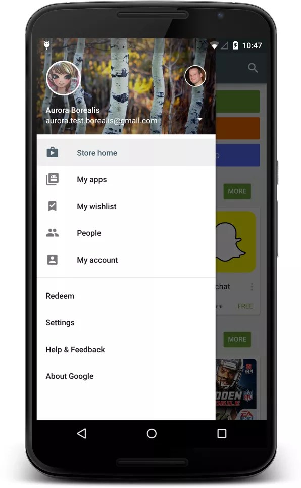 Il Play Store 5.1 per Android si mostra in alcune immagini