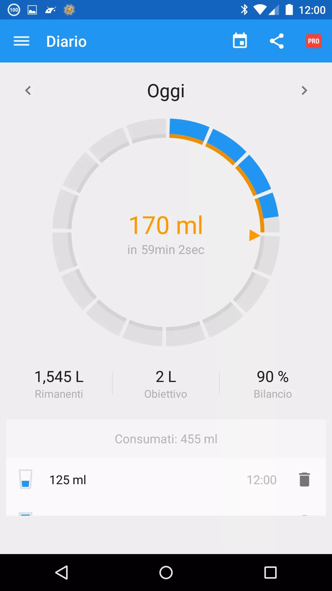 Hydro Coach, l'app che vi ricorda di bere (acqua) in Material Design