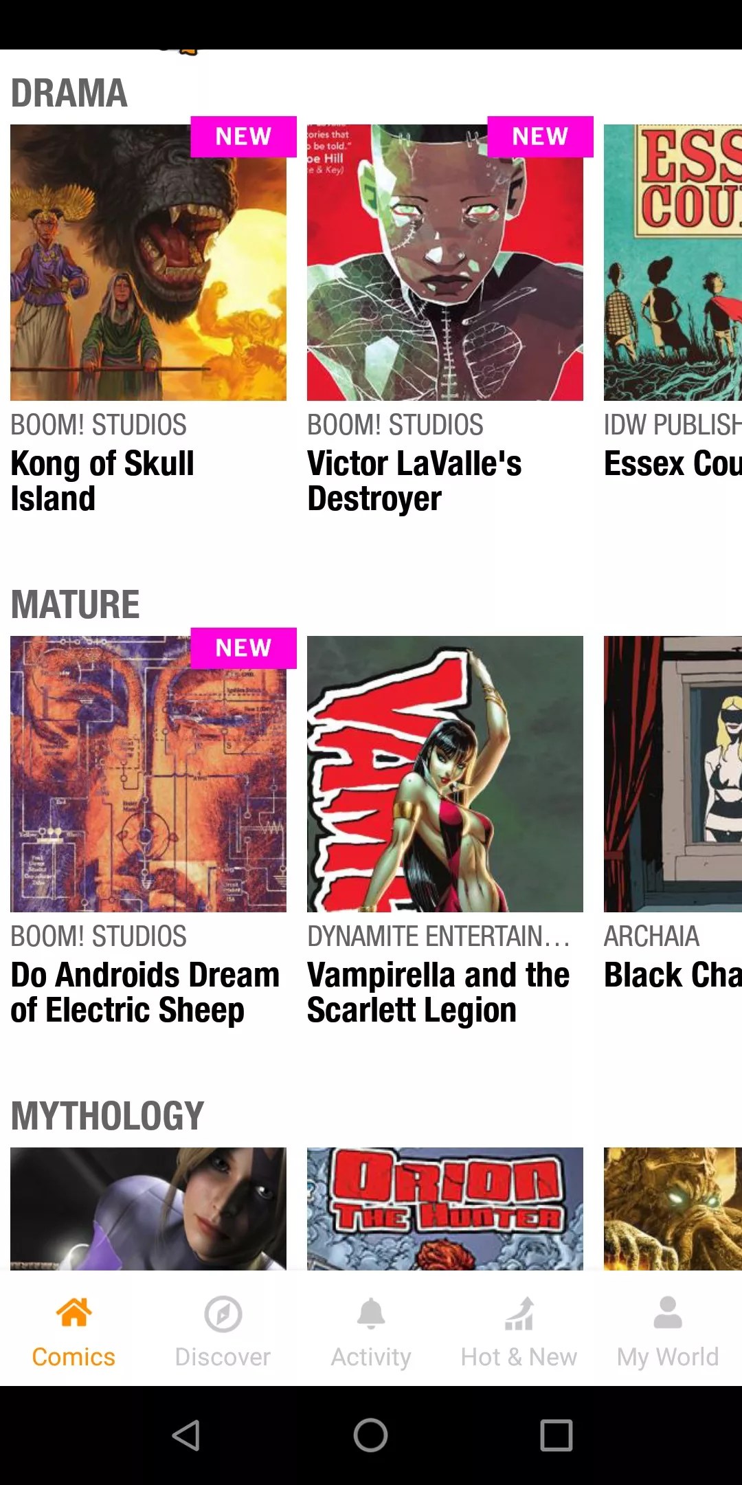 Graphite Comics mette a disposizione tonnellate di fumetti, graphic