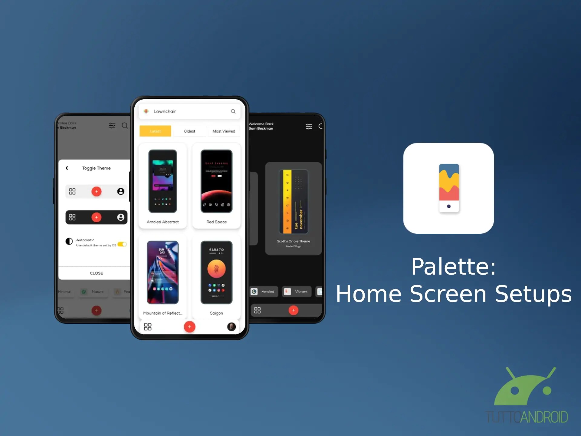 Palette Home Screen Setups permette di creare fantastiche schermate
