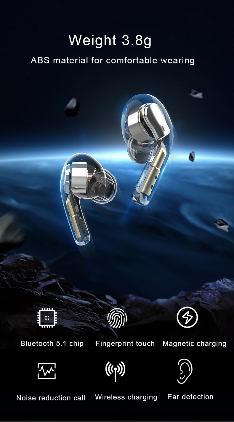 A3 Pro Three Generation TWS Bluetooth Earphones Rename Positioning In