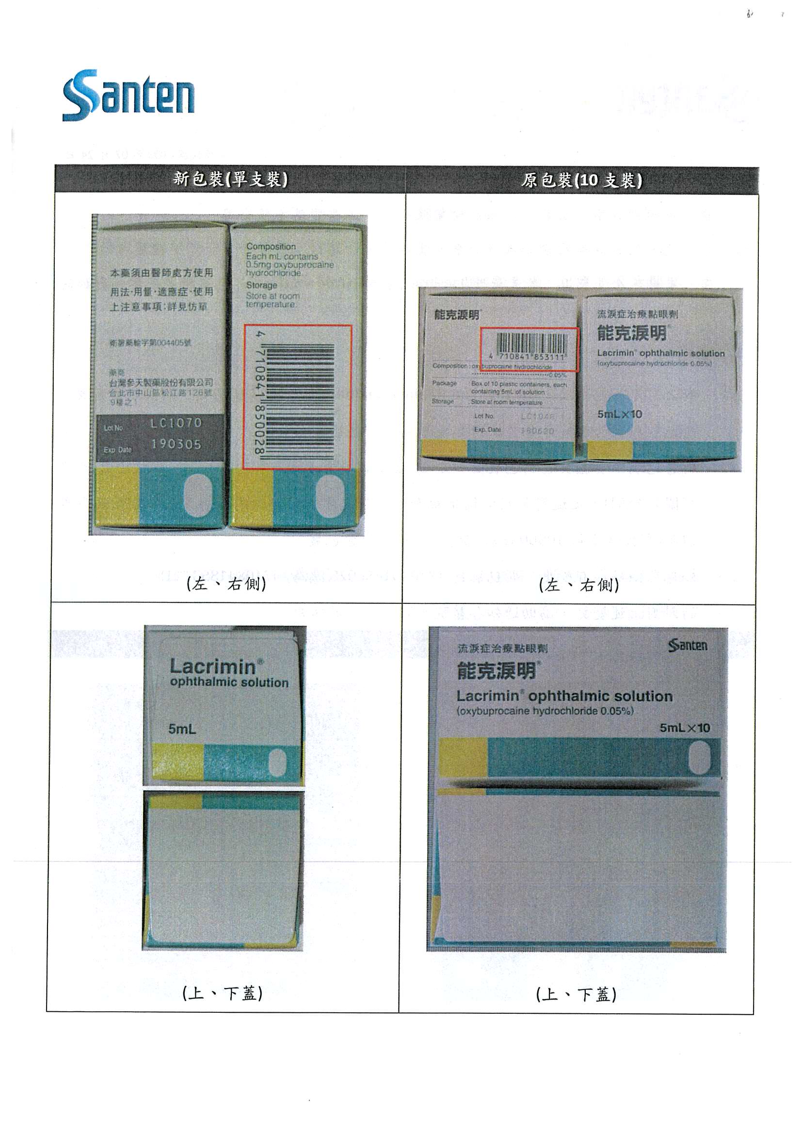 【協同轉發】台灣參天製藥股份有限公司藥品變更事宜說明(能克淚明) 台灣年輕藥師協會