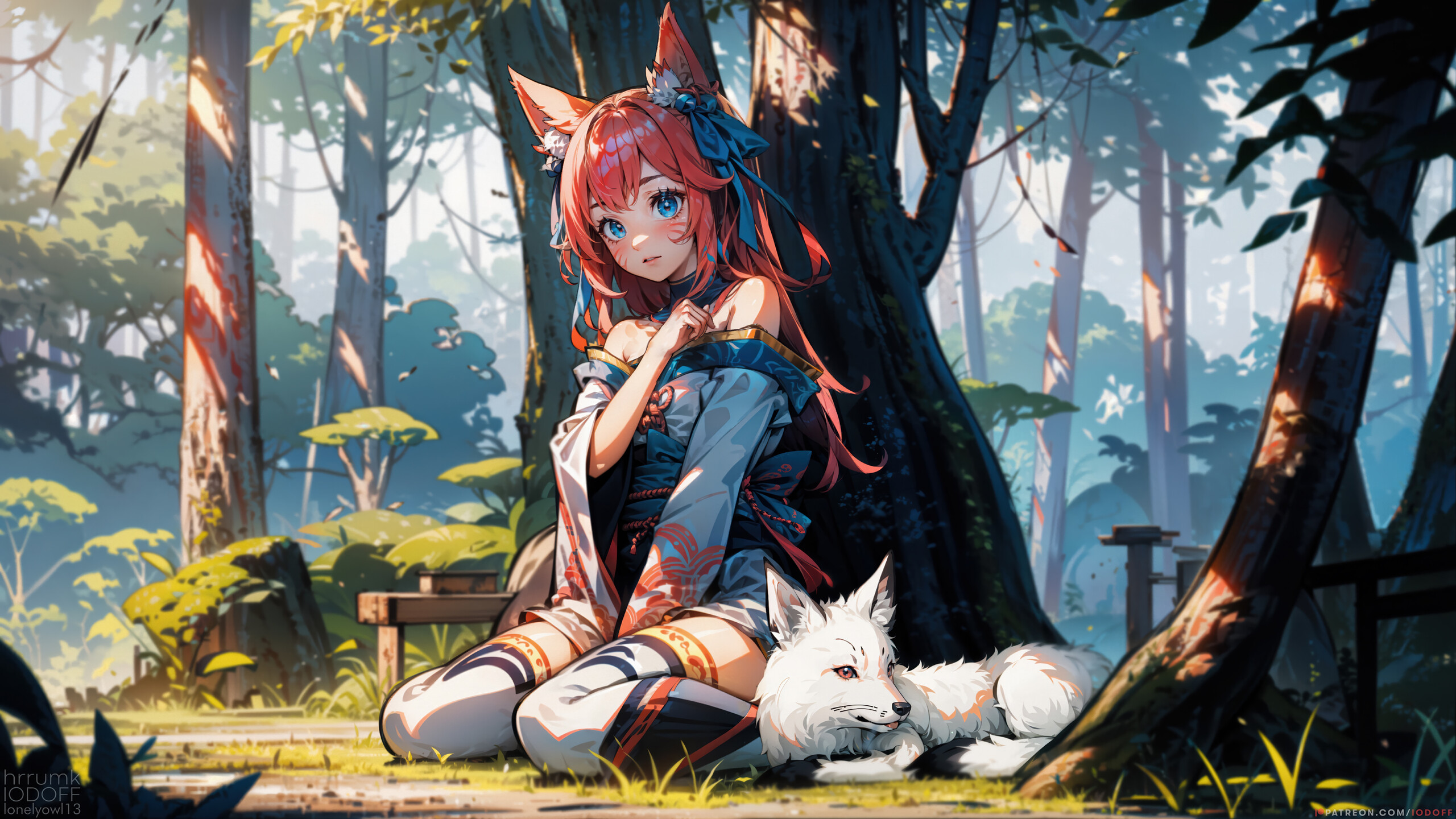 1685b | Ahri, Fox, LoL, 4K Wallpaper 4K HD