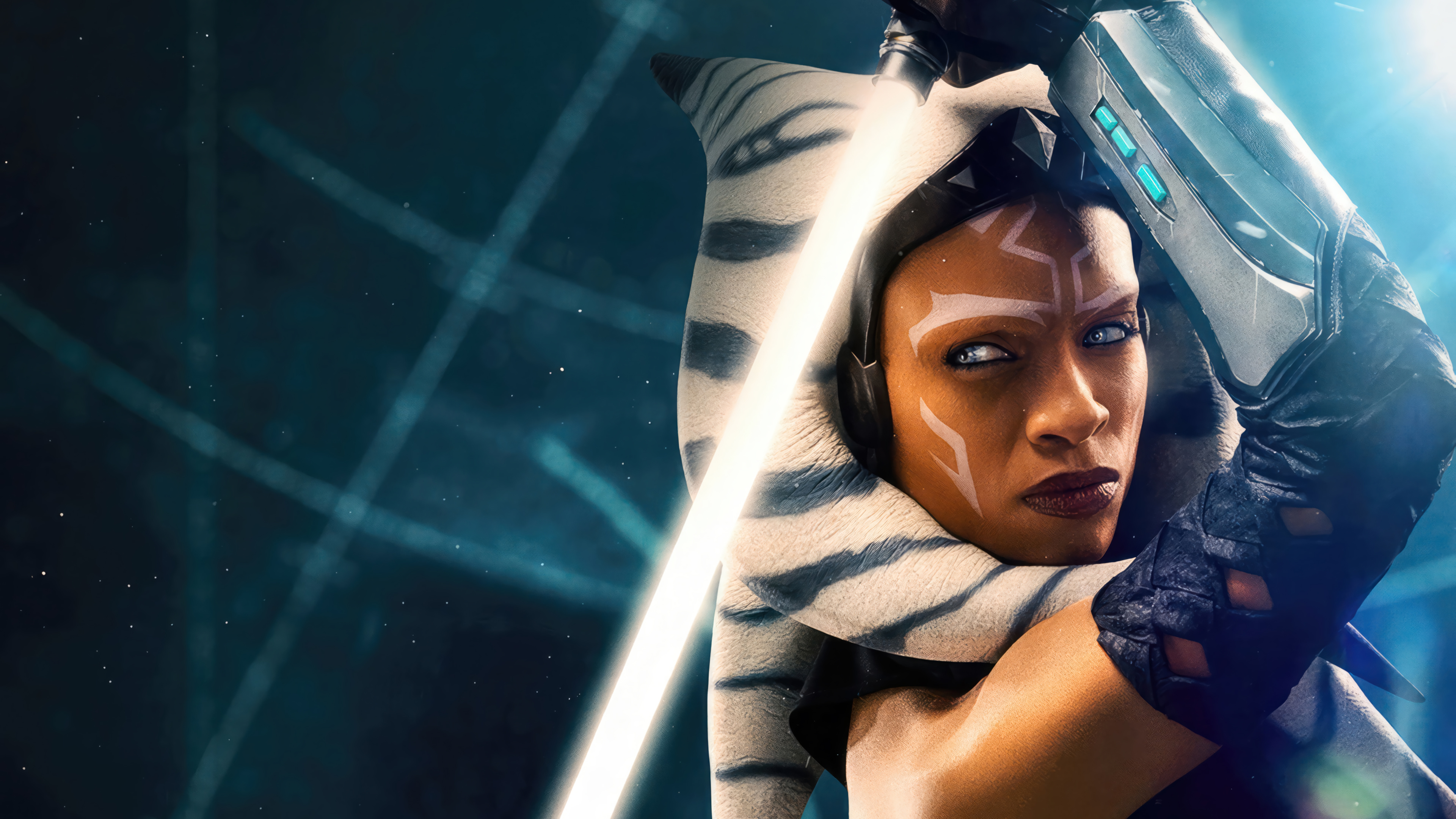 Ahsoka Lightsaber Series 4K 2931l Wallpaper PC Desktop