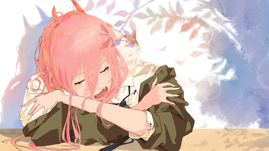 Chainsaw Man Power Sleeping With 4K 701j Wallpaper PC Desktop