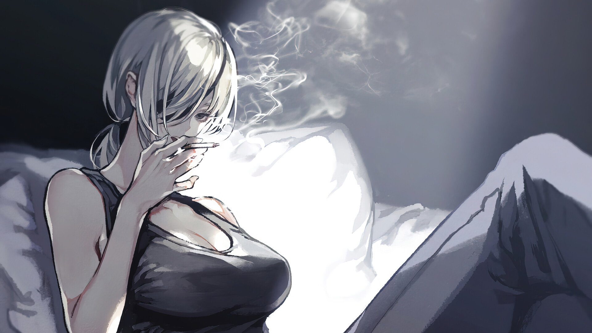 Chainsaw Man Quanxi Smoking 4K 761j Wallpaper PC Desktop