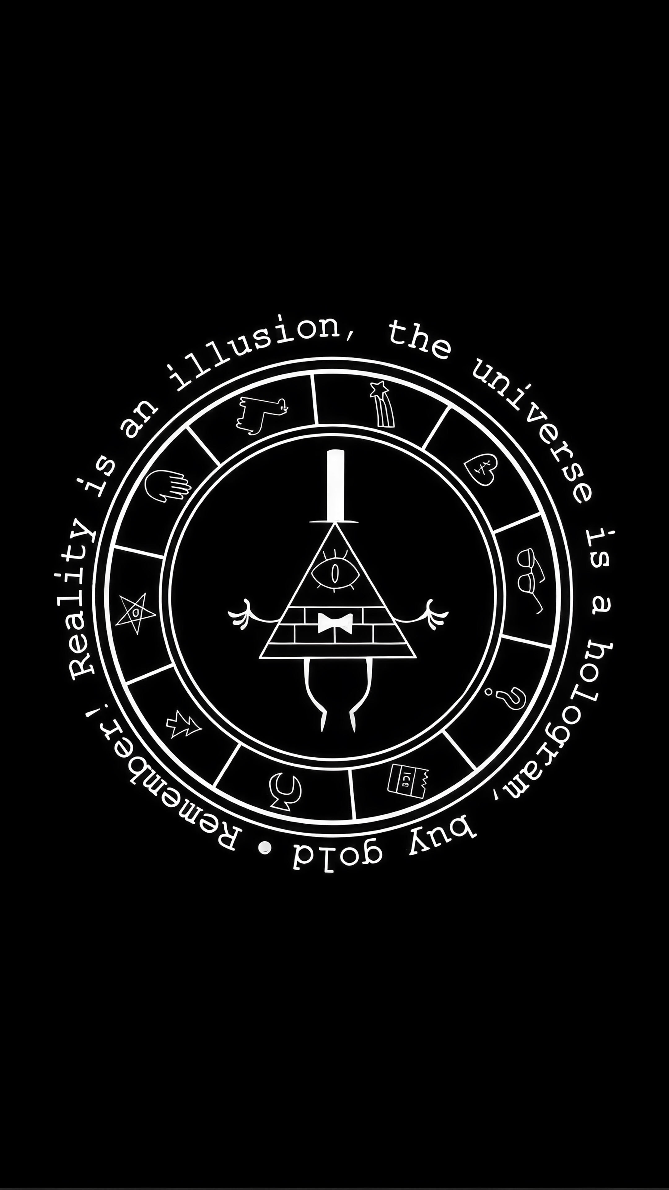 Gravity Falls Bill Cipher 4K 4502a Wallpaper iPhone Phone