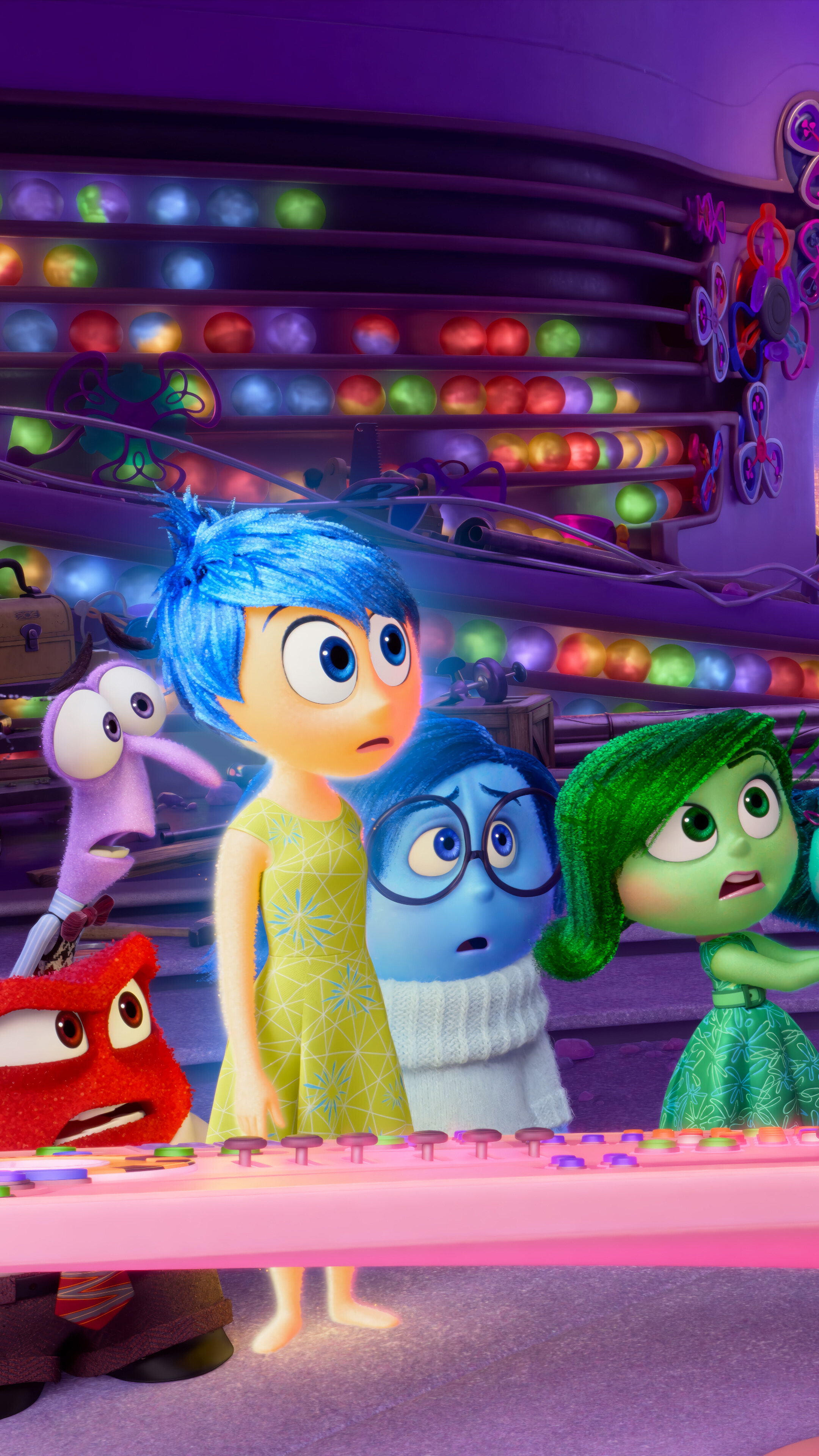 Inside Out 2 Emotions 4K 3841o Wallpaper iPhone Phone