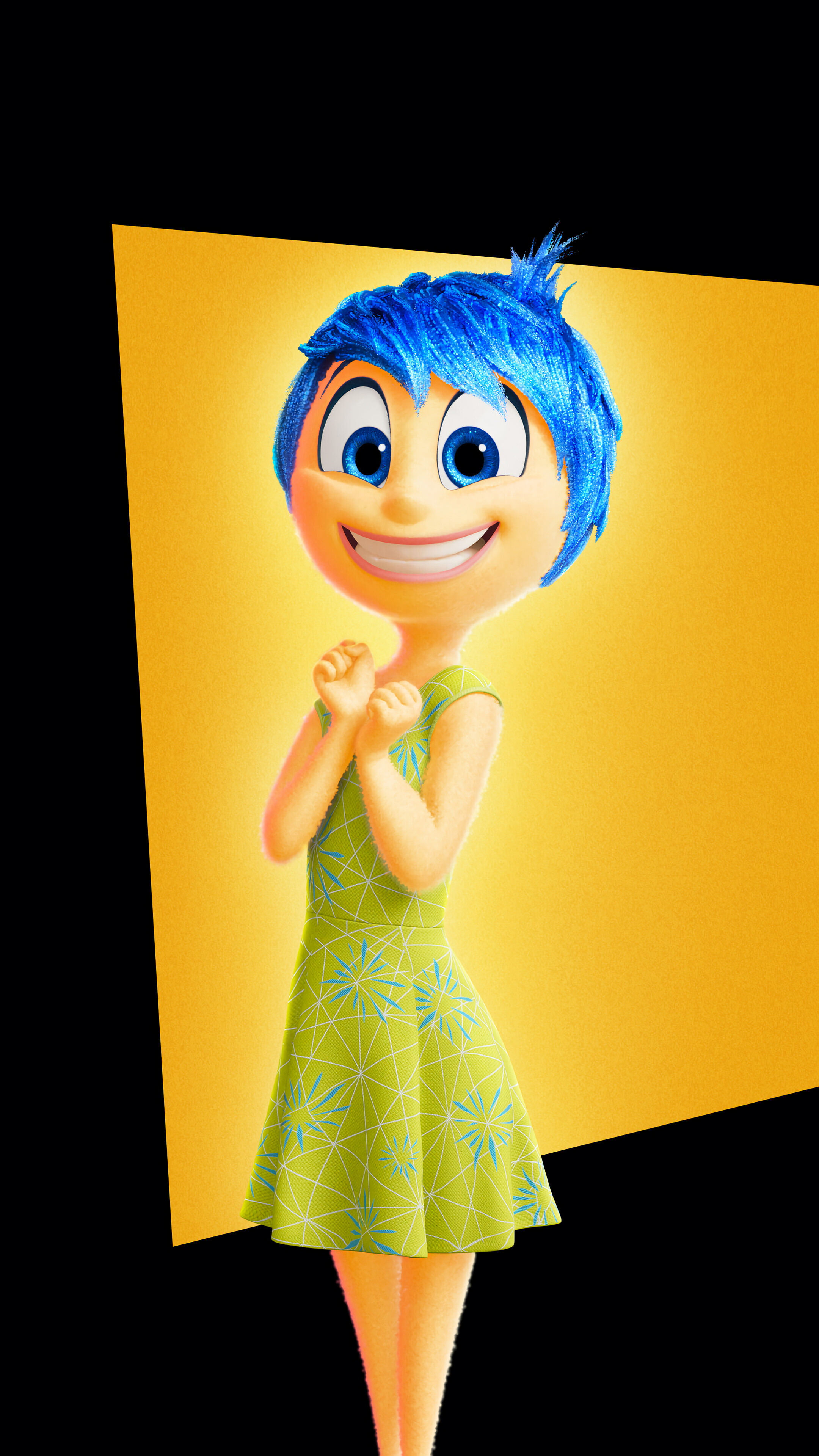 Joy Inside Out Wallpaper Wallpapersafari Inside Out Joy Wallpaper