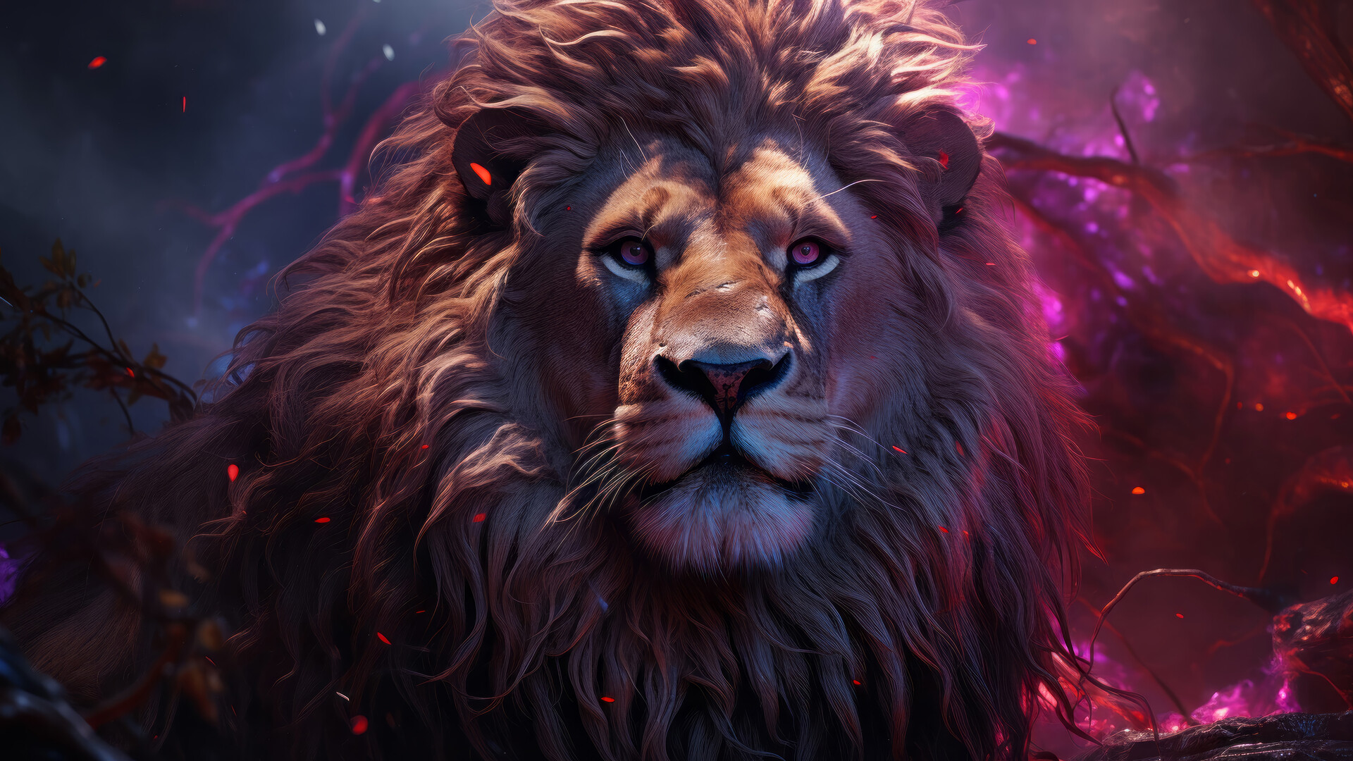 Lion Digital Art Animal 4K 9440i Wallpaper PC Desktop