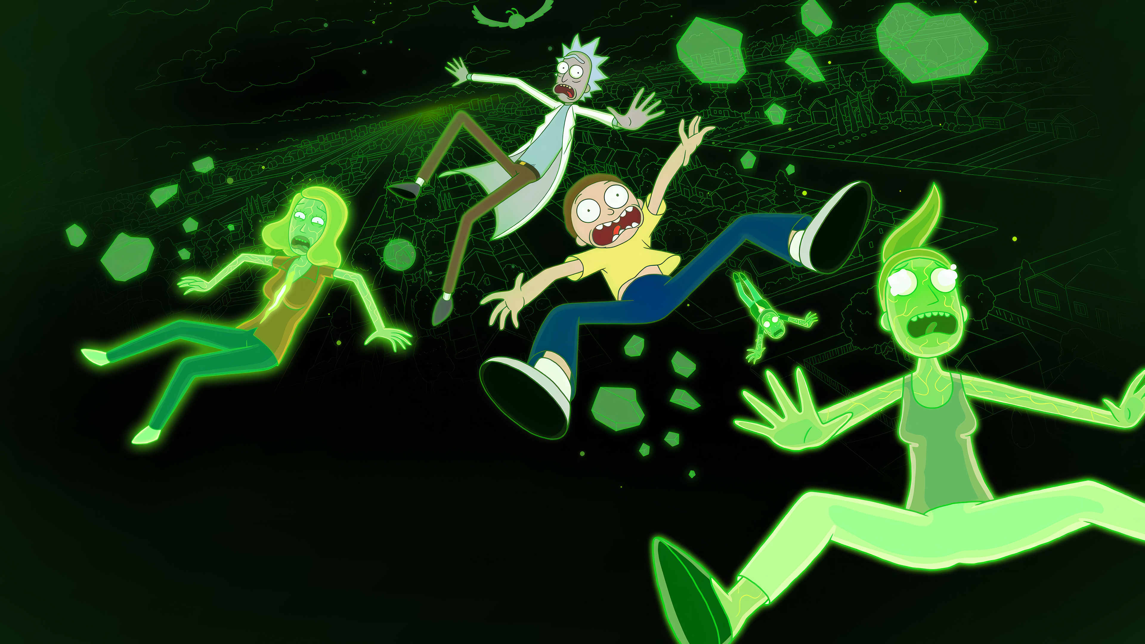 Rick and Morty 4K 2110j Wallpaper PC Desktop