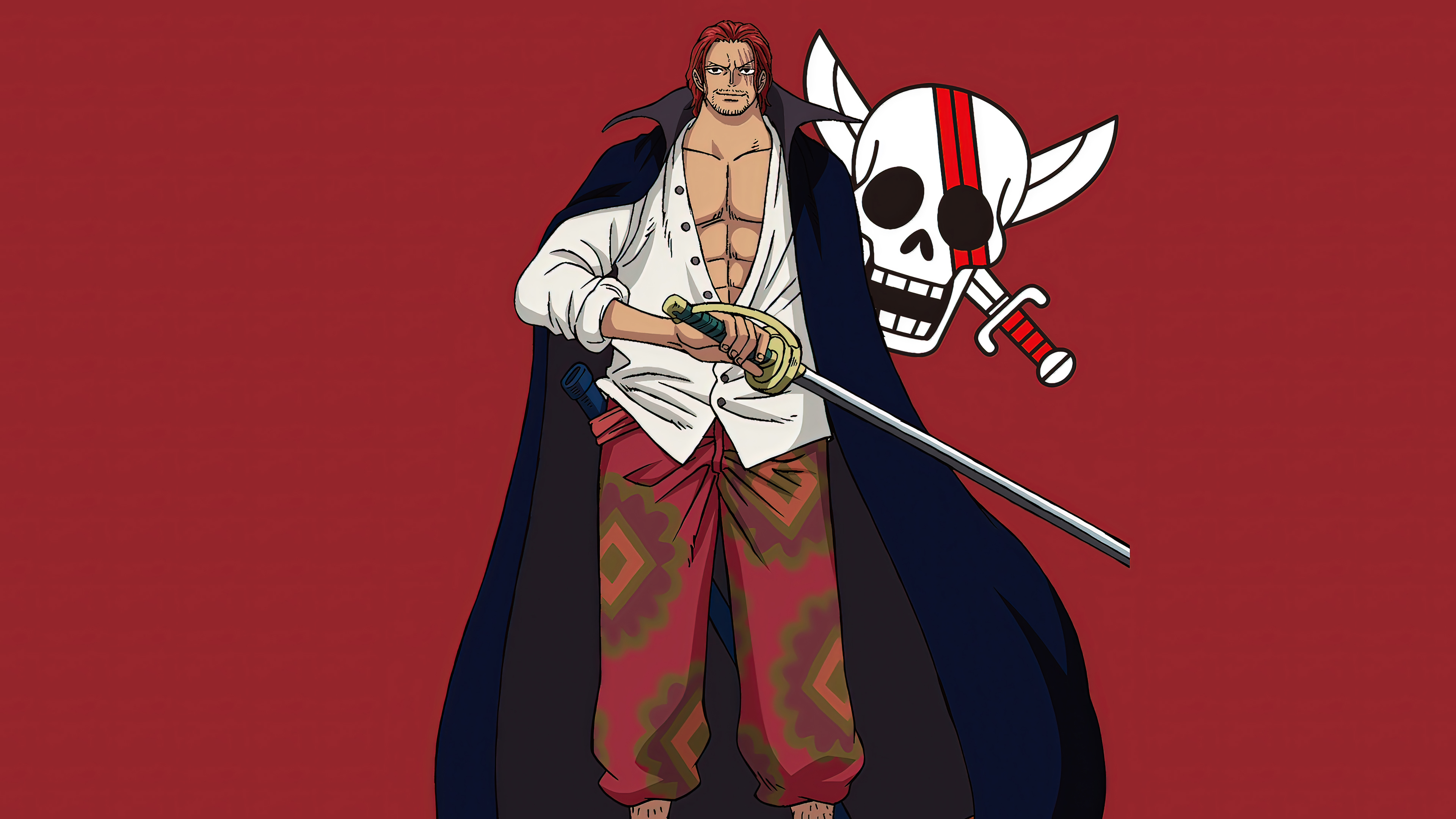 Shanks One Piece Red 4K 9751h Wallpaper PC Desktop
