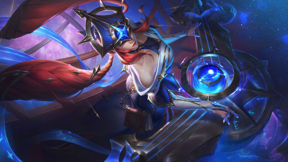 5582b Stargazer, Sona, LoL, Skin, Splash Art, 8K Wallpaper iPhone Phone