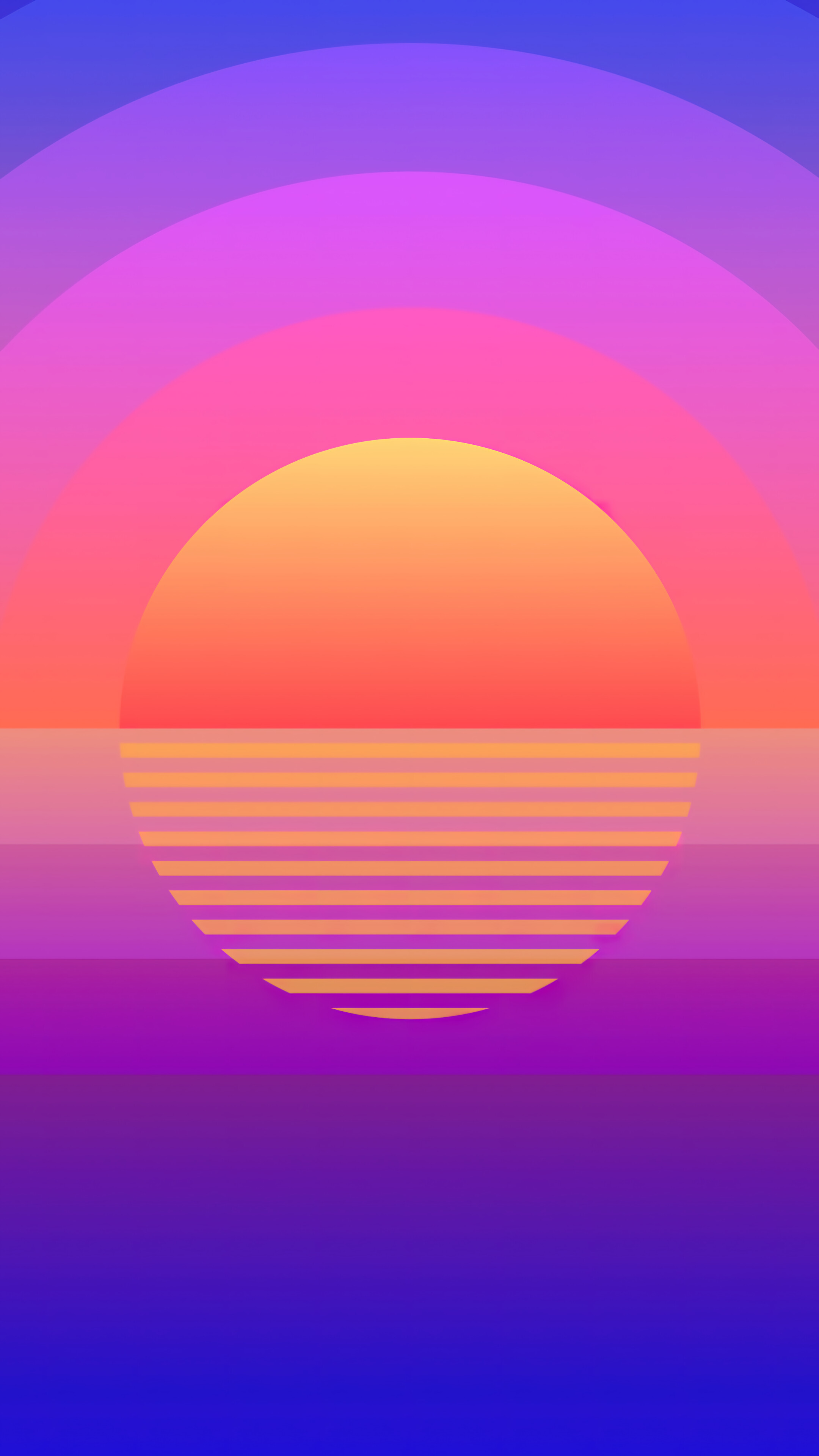 Sunset Background Digital Art 4K 1950e Wallpaper iPhone Phone