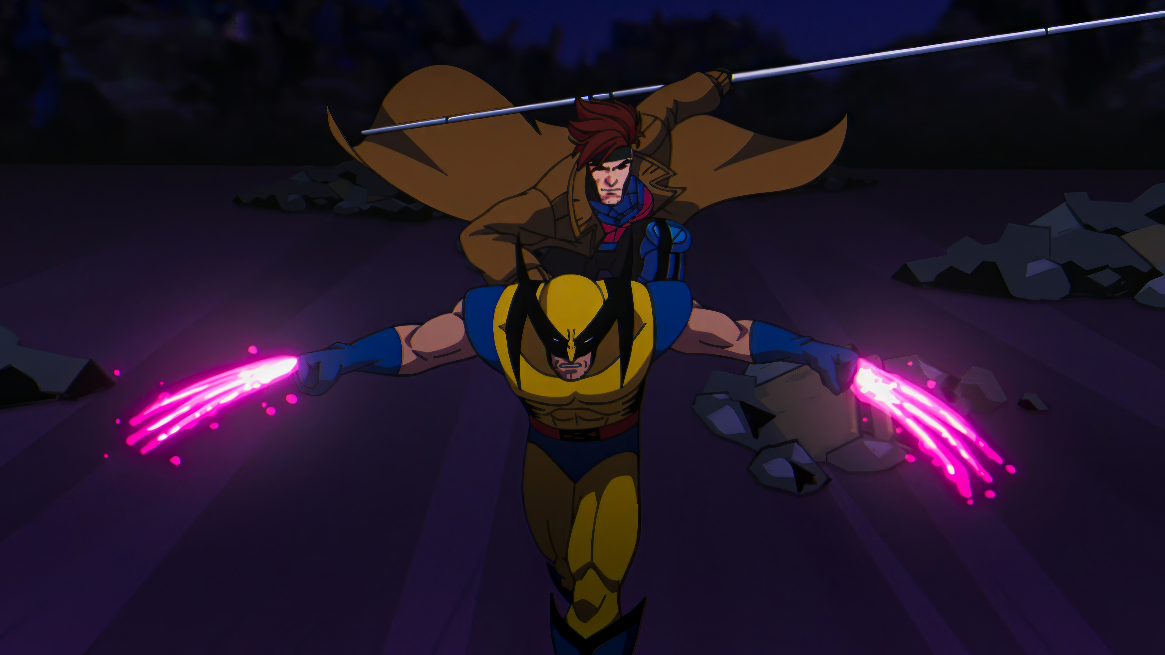 XMen 97 Wolverine Gambit 4K 2310j Wallpaper PC Desktop