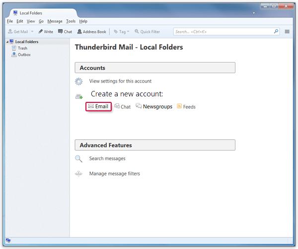 Setting Up Thunderbird