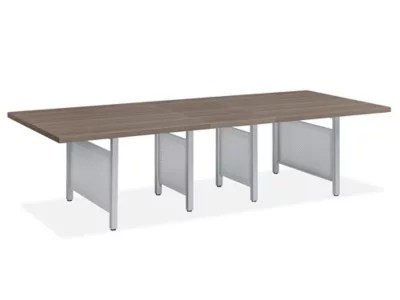 Downtown Conference Table - Standard, 120 x 48", Gray H-10227 - Uline
