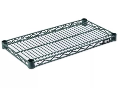 Additional Epoxy Wire Shelves 24 x 12", Green H10435G Uline