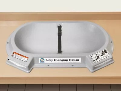 Koala Kare™ Baby Changing Station Countertop, Plastic H10477 Uline