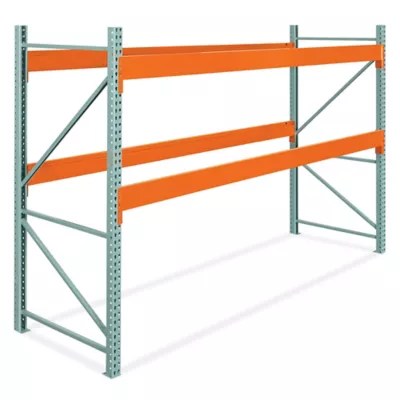 TwoShelf HeavyDuty Pallet Rack Starter Unit 144 x 48 x 96" H10507 Uline