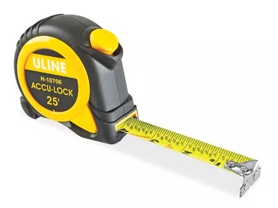 Uline Magnetic Accu-Lock Tape Measure - 1" x 25' H-10706 - Uline