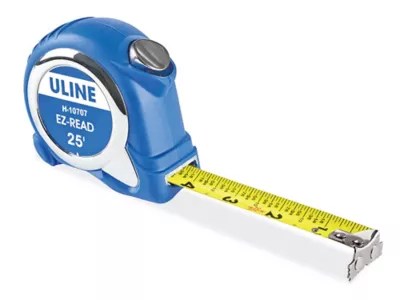 Uline Magnetic EZ-Read Tape Measure - 1" x 25' H-10707 - Uline