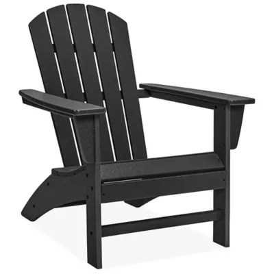 Polywood® Adirondack Chair Black H10778BL Uline