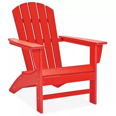 Polywood® Adirondack Chair Red H10778R Uline