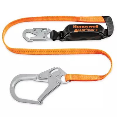 Miller® Titan™ Shock Absorbing Lanyard with Rebar Hook 6' H10786 Uline