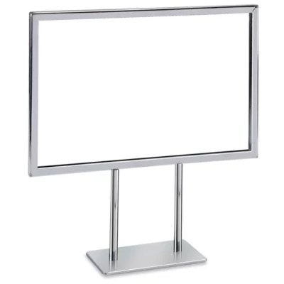 Countertop Sign Holders 11 x 7", Chrome H10822C Uline