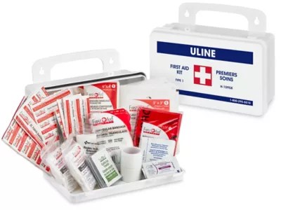 Uline Compliant First Aid Kit Type 1, 1 Person H10958 Uline
