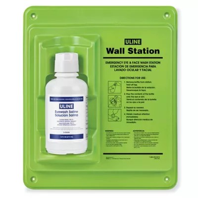 Uline Secondary SingleBottle Eyewash Station 16 oz Capacity H11038