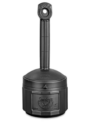 Uline Plastic Smoker's Receptacle Black H1103BL Uline