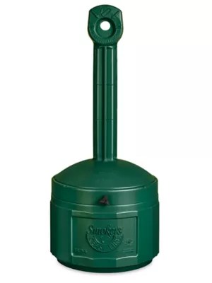 Uline Plastic Smoker's Receptacle Green H1103G Uline