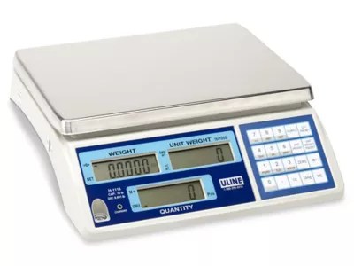 Uline Industrial Counting Scale 15 lbs x .001 lb H1115 Uline