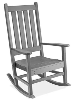 Polywood® Rocking Chair Gray H11335GR Uline