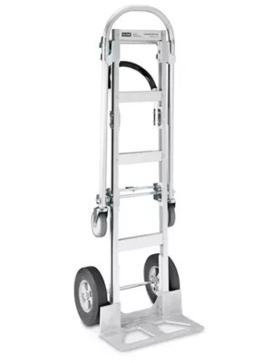 Uline Convertible Sr. Aluminum Hand Truck - Solid Wheels H-1363 - Uline