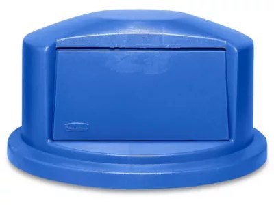 Rubbermaid® Brute® Trash Can Dome Lid 32 Gallon, Blue H1473BLU Uline
