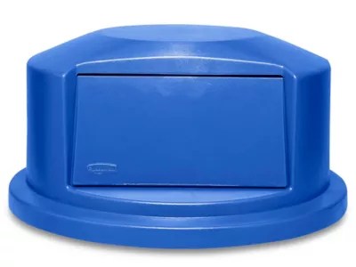 Rubbermaid® Brute® Trash Can Dome Lid 44 Gallon, Blue H1474BLU Uline