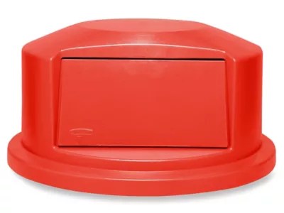 Rubbermaid® Brute® Trash Can Dome Lid 44 Gallon, Red H1474R Uline