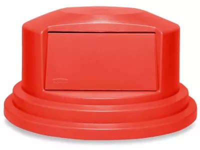 Rubbermaid® Brute® Trash Can Dome Lid 55 Gallon, Red H1475R Uline