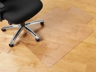 Hard Surface Chair Mat with Lip 36 x 48", Clear H1691 Uline