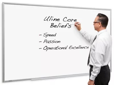 Melamine Dry Erase Board 6 x 4' H1840 Uline