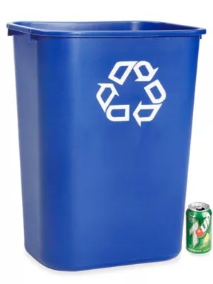 Rubbermaid® Office Recycling Container 10 Gallon H1859 Uline