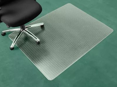 Carpet Chair Mat No Lip, 45 x 53", Clear H2044 Uline