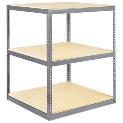 Wide Span Storage Rack Particle Board, 48 x 48 x 60" H2193 Uline